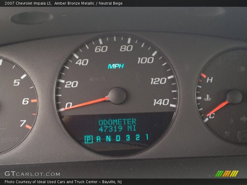 Amber Bronze Metallic / Neutral Beige 2007 Chevrolet Impala LS