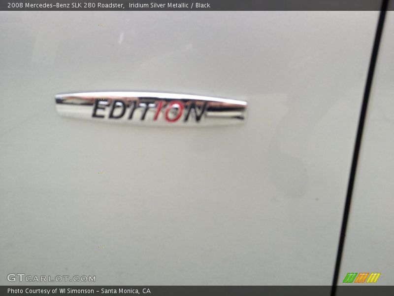 Iridium Silver Metallic / Black 2008 Mercedes-Benz SLK 280 Roadster