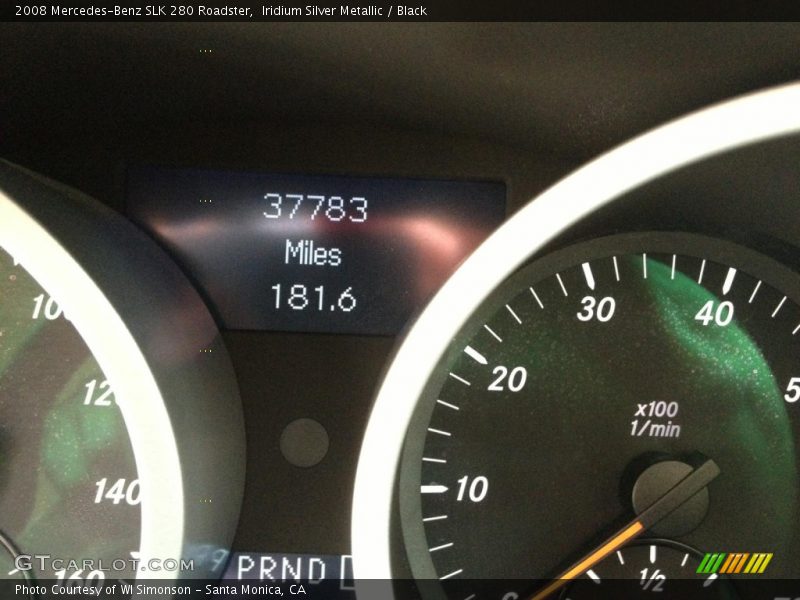 Iridium Silver Metallic / Black 2008 Mercedes-Benz SLK 280 Roadster