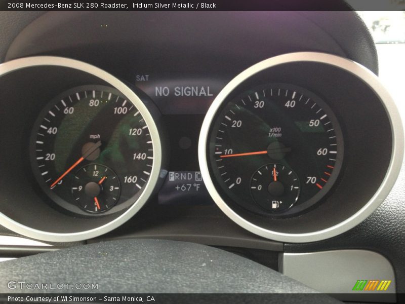 Iridium Silver Metallic / Black 2008 Mercedes-Benz SLK 280 Roadster