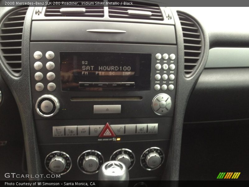 Iridium Silver Metallic / Black 2008 Mercedes-Benz SLK 280 Roadster