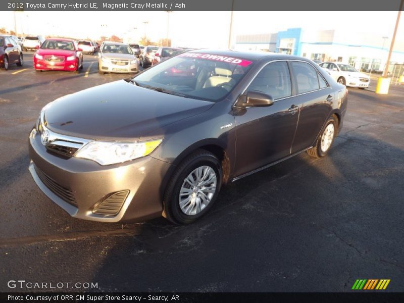 Magnetic Gray Metallic / Ash 2012 Toyota Camry Hybrid LE