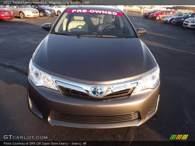 Magnetic Gray Metallic / Ash 2012 Toyota Camry Hybrid LE