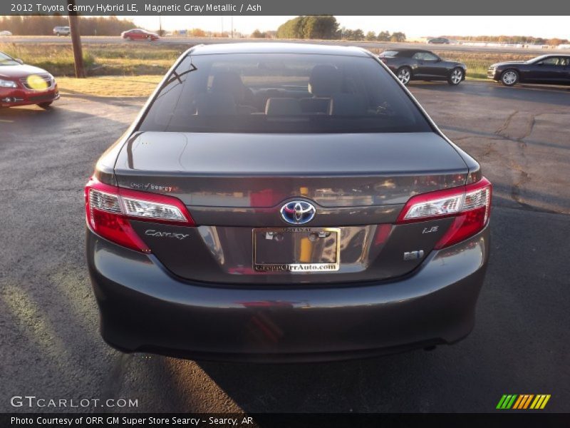 Magnetic Gray Metallic / Ash 2012 Toyota Camry Hybrid LE