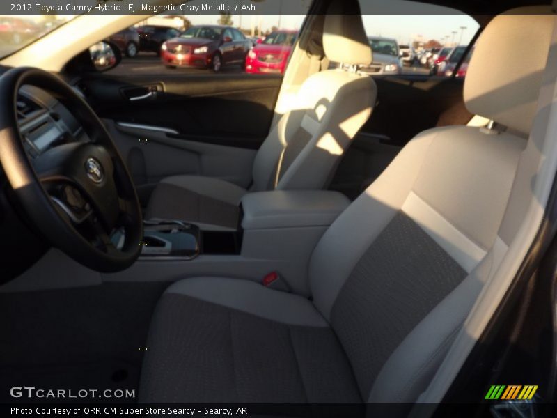 Magnetic Gray Metallic / Ash 2012 Toyota Camry Hybrid LE