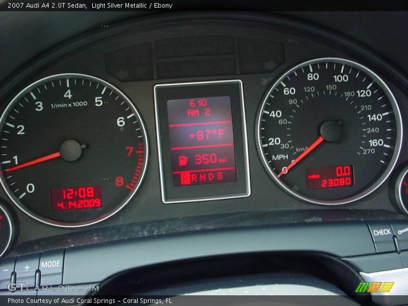 Light Silver Metallic / Ebony 2007 Audi A4 2.0T Sedan