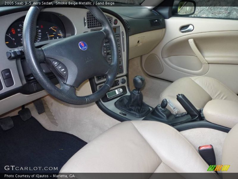 Smoke Beige Metallic / Sand Beige 2005 Saab 9-5 Aero Sedan