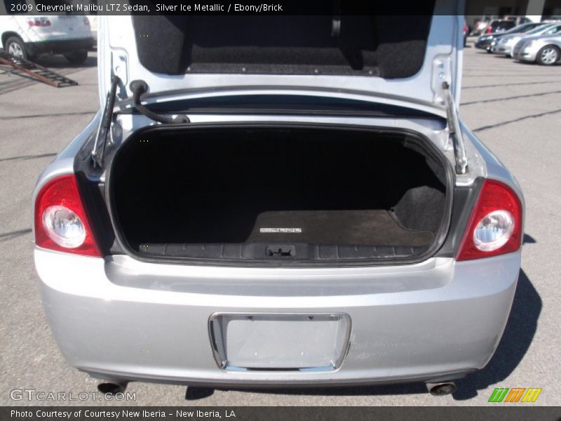 Silver Ice Metallic / Ebony/Brick 2009 Chevrolet Malibu LTZ Sedan