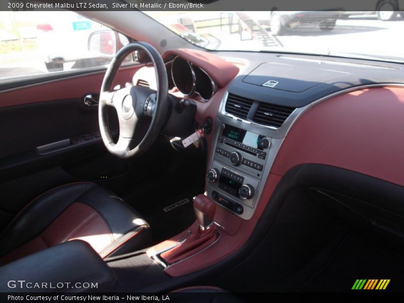 Silver Ice Metallic / Ebony/Brick 2009 Chevrolet Malibu LTZ Sedan