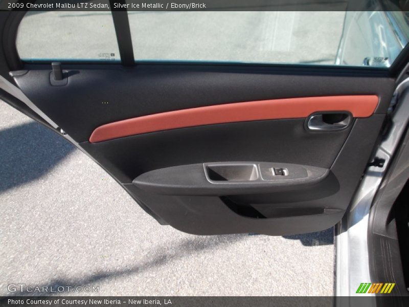 Silver Ice Metallic / Ebony/Brick 2009 Chevrolet Malibu LTZ Sedan