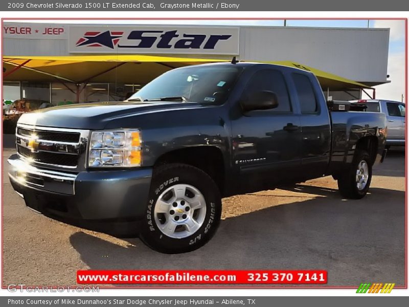 Graystone Metallic / Ebony 2009 Chevrolet Silverado 1500 LT Extended Cab