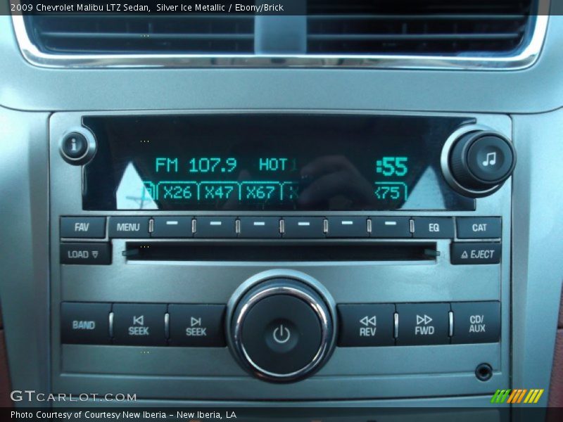 Silver Ice Metallic / Ebony/Brick 2009 Chevrolet Malibu LTZ Sedan
