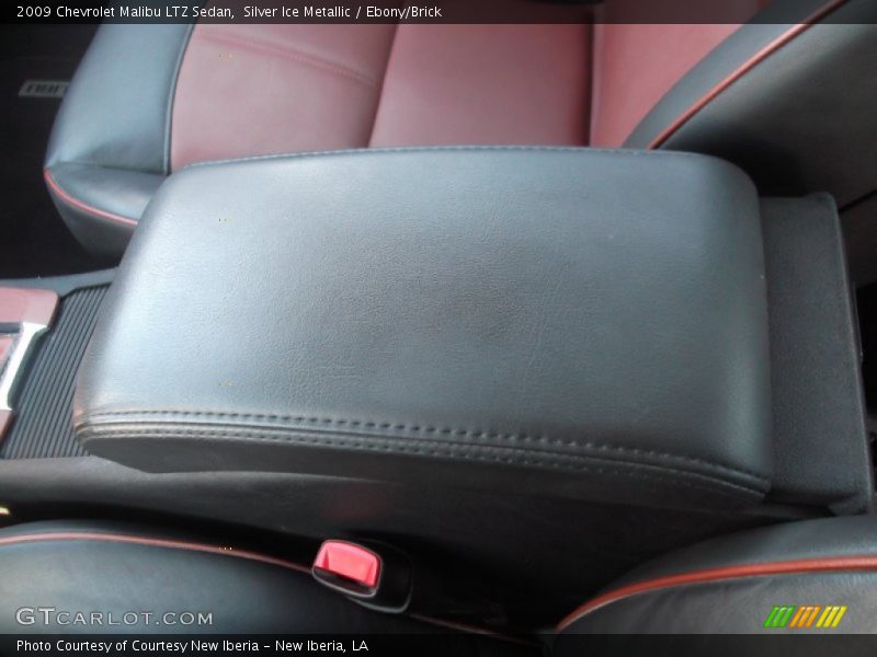 Silver Ice Metallic / Ebony/Brick 2009 Chevrolet Malibu LTZ Sedan
