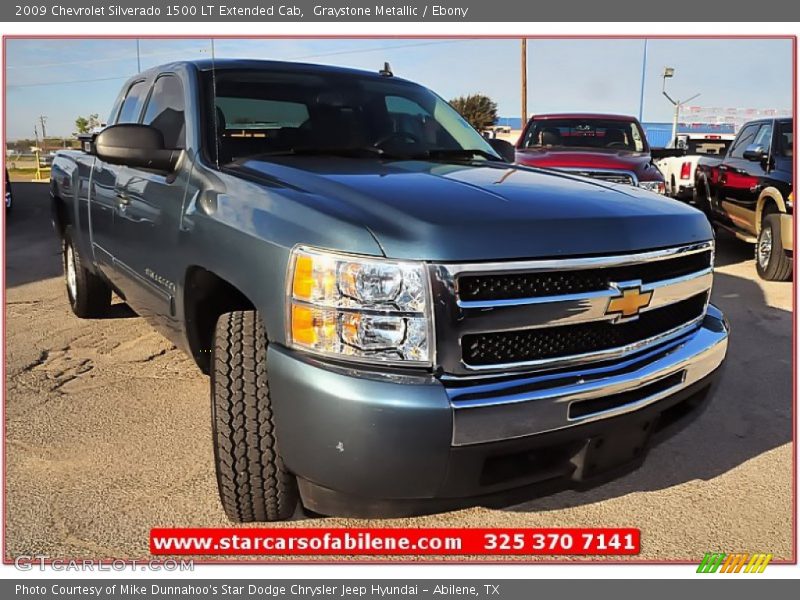 Graystone Metallic / Ebony 2009 Chevrolet Silverado 1500 LT Extended Cab