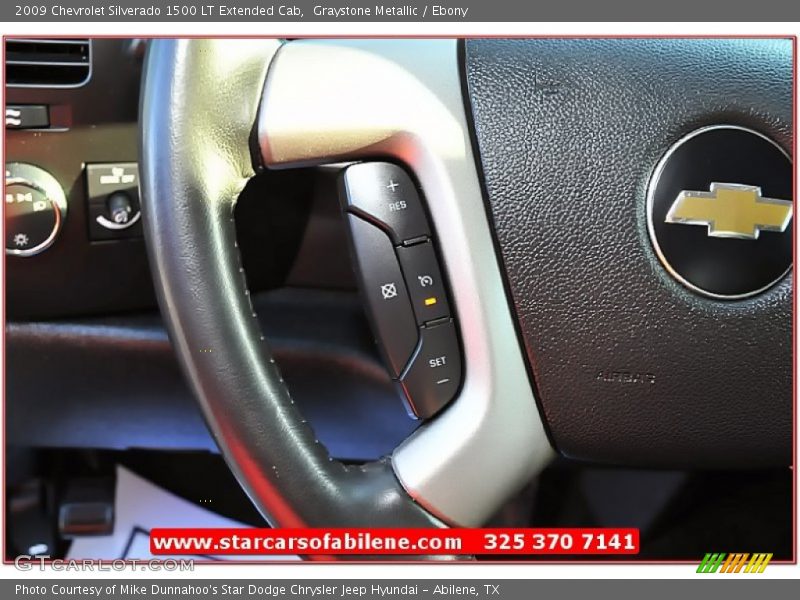 Graystone Metallic / Ebony 2009 Chevrolet Silverado 1500 LT Extended Cab