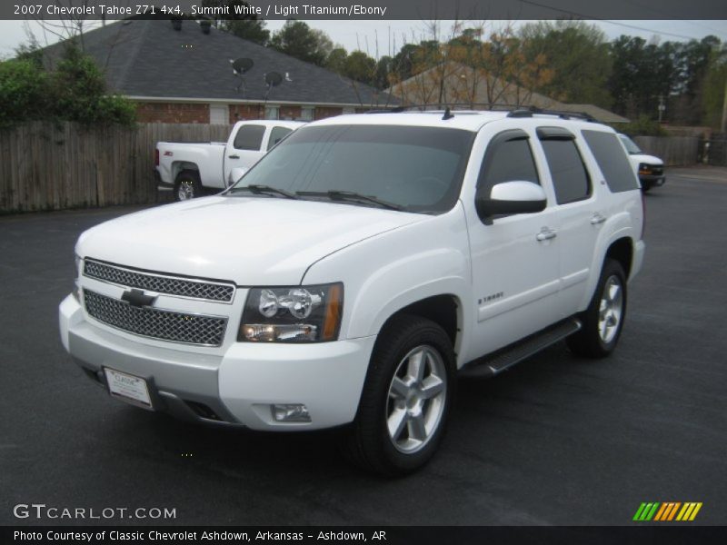 Summit White / Light Titanium/Ebony 2007 Chevrolet Tahoe Z71 4x4