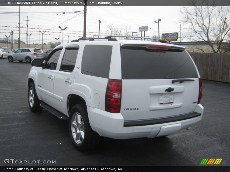 Summit White / Light Titanium/Ebony 2007 Chevrolet Tahoe Z71 4x4
