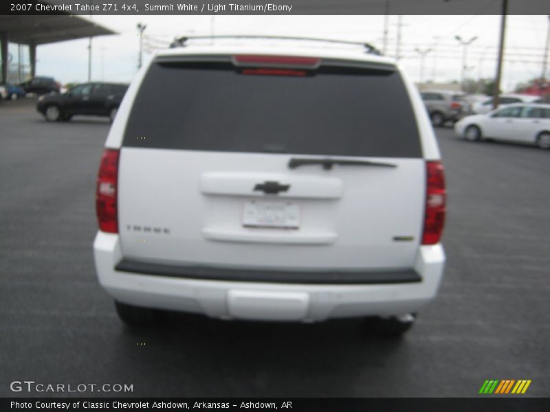 Summit White / Light Titanium/Ebony 2007 Chevrolet Tahoe Z71 4x4