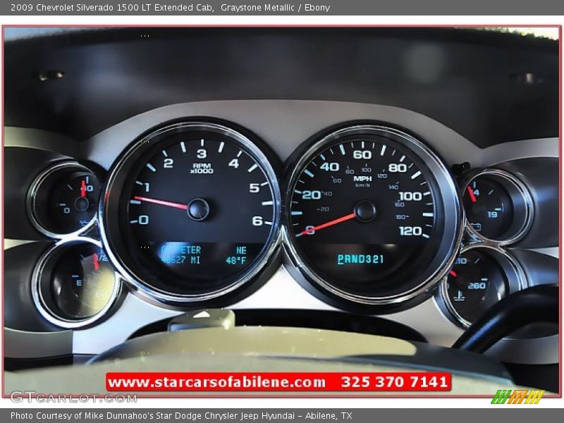 Graystone Metallic / Ebony 2009 Chevrolet Silverado 1500 LT Extended Cab