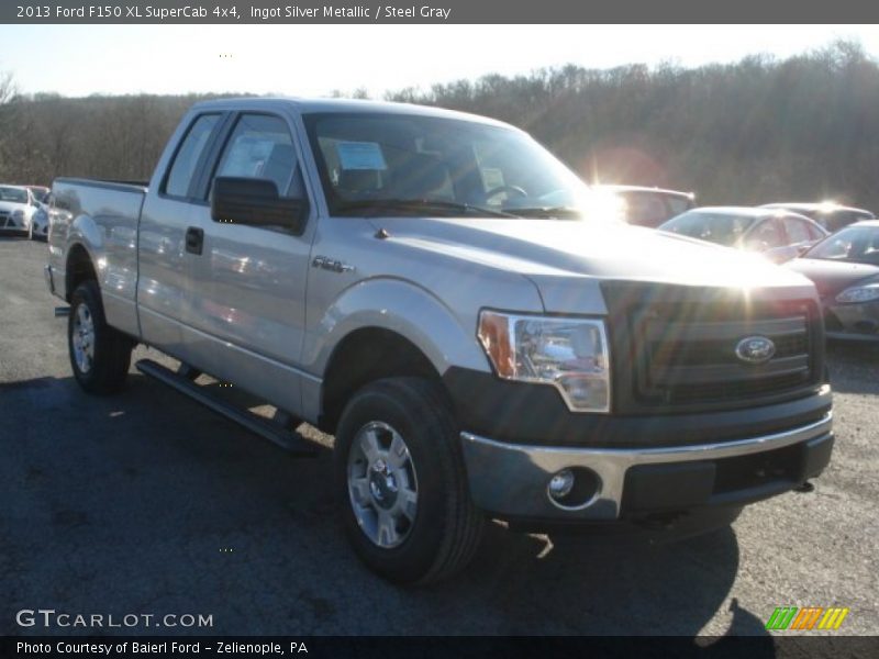 Ingot Silver Metallic / Steel Gray 2013 Ford F150 XL SuperCab 4x4