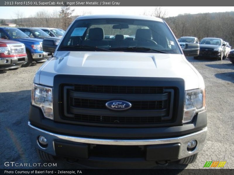 Ingot Silver Metallic / Steel Gray 2013 Ford F150 XL SuperCab 4x4