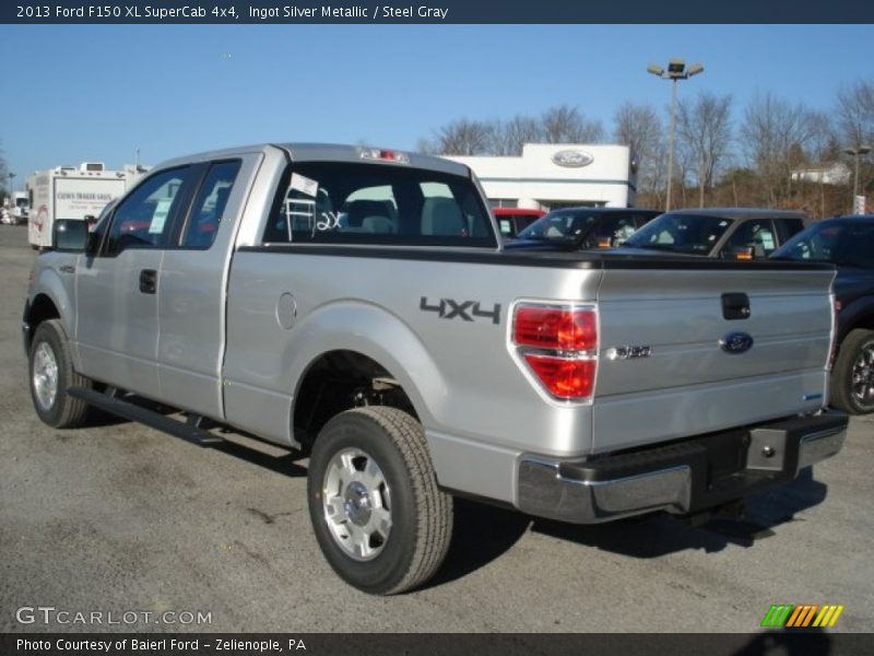 Ingot Silver Metallic / Steel Gray 2013 Ford F150 XL SuperCab 4x4