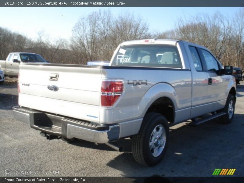 Ingot Silver Metallic / Steel Gray 2013 Ford F150 XL SuperCab 4x4