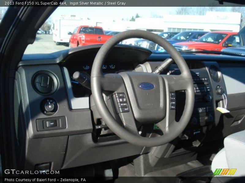 Ingot Silver Metallic / Steel Gray 2013 Ford F150 XL SuperCab 4x4
