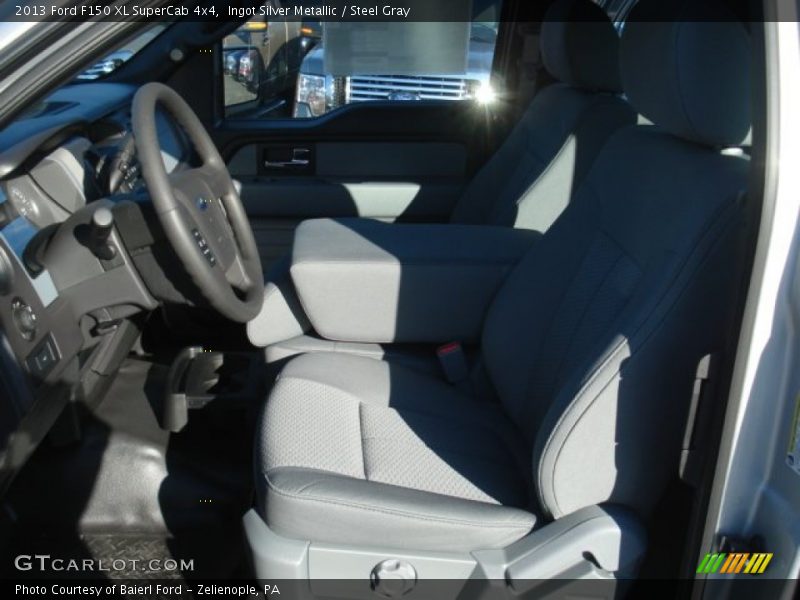 Ingot Silver Metallic / Steel Gray 2013 Ford F150 XL SuperCab 4x4