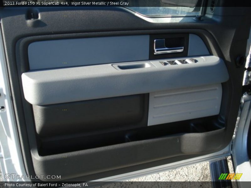 Ingot Silver Metallic / Steel Gray 2013 Ford F150 XL SuperCab 4x4