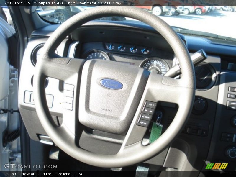 Ingot Silver Metallic / Steel Gray 2013 Ford F150 XL SuperCab 4x4