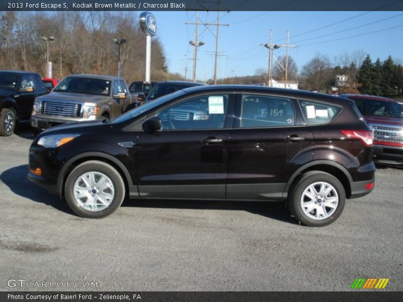 Kodiak Brown Metallic / Charcoal Black 2013 Ford Escape S