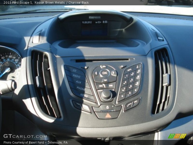 Kodiak Brown Metallic / Charcoal Black 2013 Ford Escape S