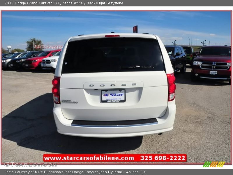 Stone White / Black/Light Graystone 2013 Dodge Grand Caravan SXT
