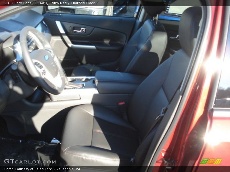 Ruby Red / Charcoal Black 2013 Ford Edge SEL AWD