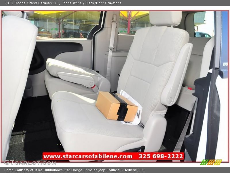 Stone White / Black/Light Graystone 2013 Dodge Grand Caravan SXT