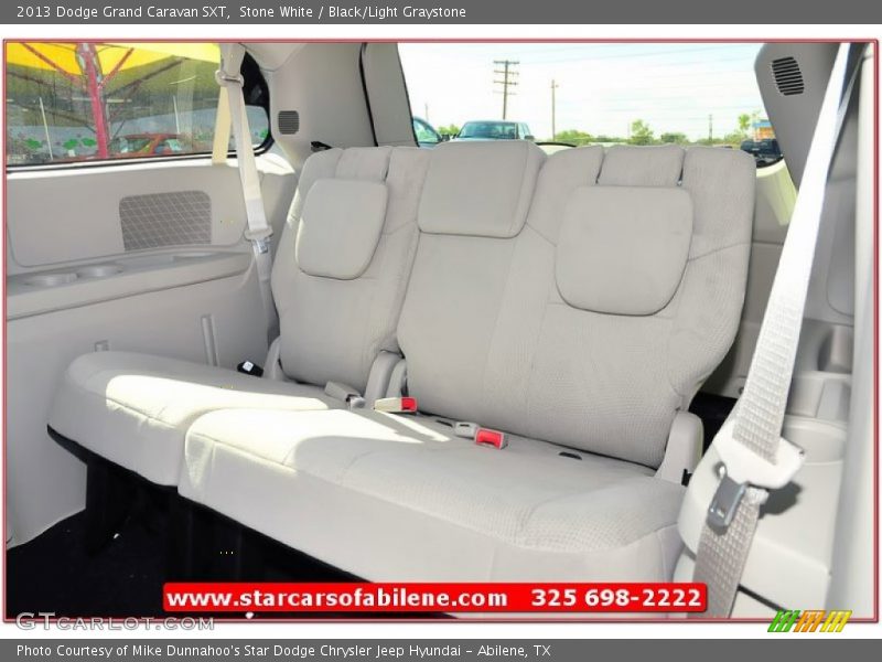 Stone White / Black/Light Graystone 2013 Dodge Grand Caravan SXT