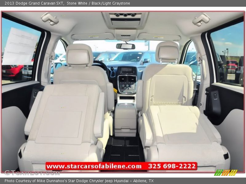 Stone White / Black/Light Graystone 2013 Dodge Grand Caravan SXT