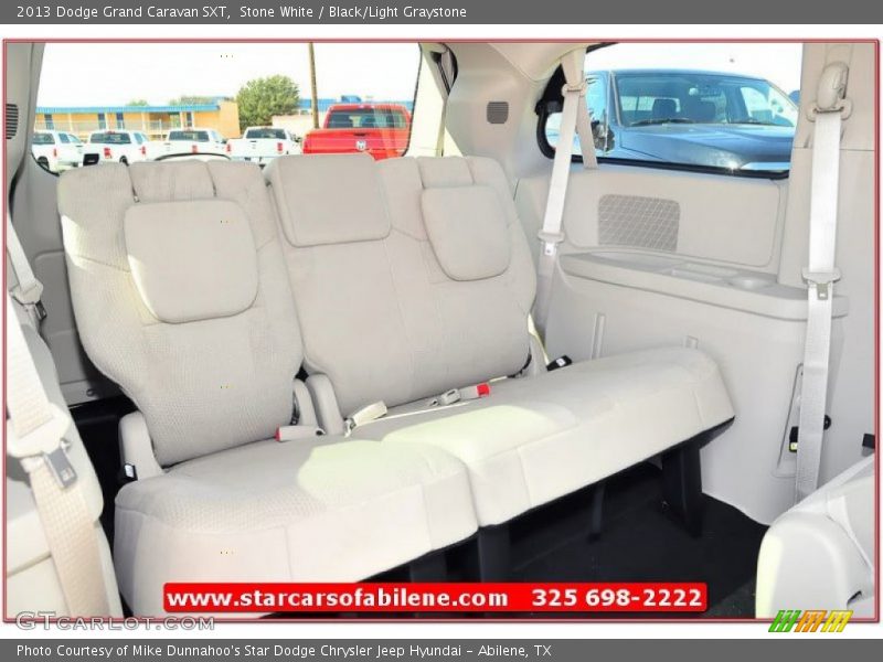 Stone White / Black/Light Graystone 2013 Dodge Grand Caravan SXT