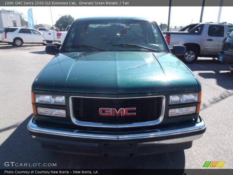 Emerald Green Metallic / Tan 1996 GMC Sierra 1500 SLE Extended Cab
