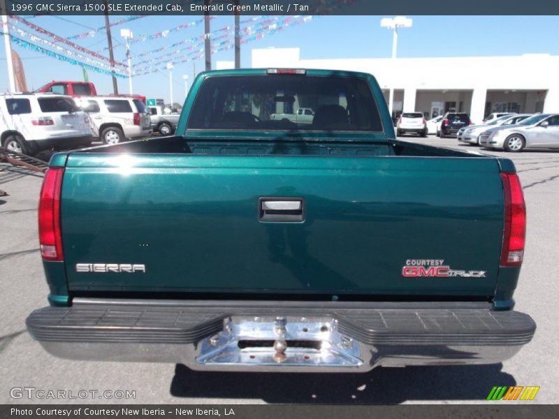 Emerald Green Metallic / Tan 1996 GMC Sierra 1500 SLE Extended Cab