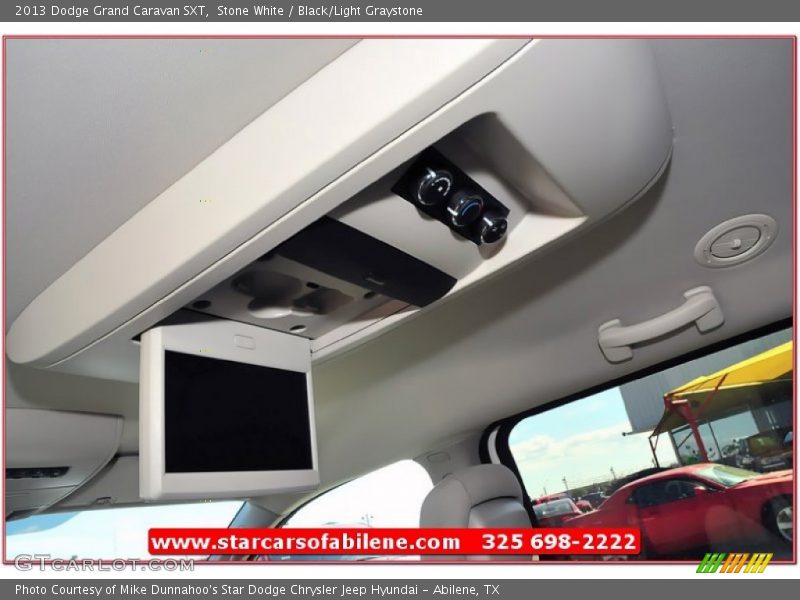Stone White / Black/Light Graystone 2013 Dodge Grand Caravan SXT