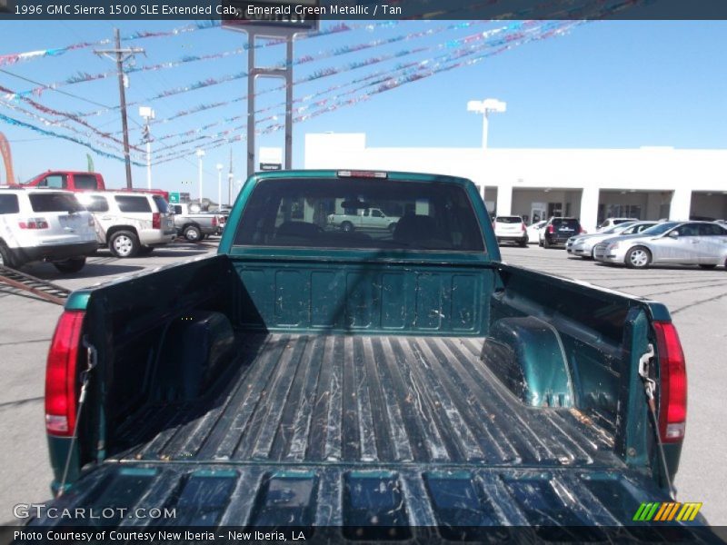 Emerald Green Metallic / Tan 1996 GMC Sierra 1500 SLE Extended Cab