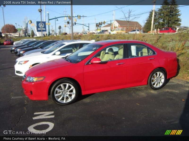 Milano Red / Parchment 2008 Acura TSX Sedan