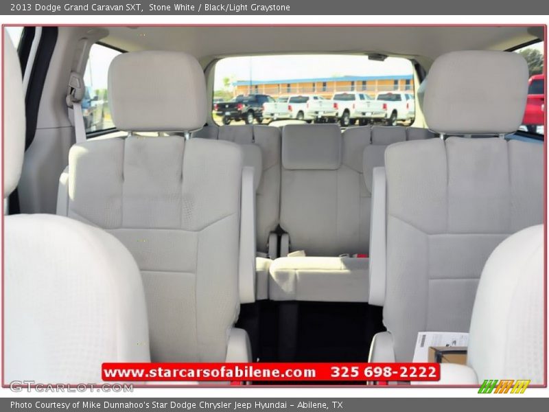 Stone White / Black/Light Graystone 2013 Dodge Grand Caravan SXT