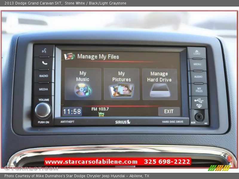 Stone White / Black/Light Graystone 2013 Dodge Grand Caravan SXT