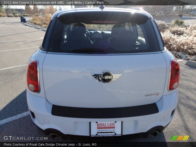 Light White / Carbon Black 2012 Mini Cooper S Countryman All4 AWD