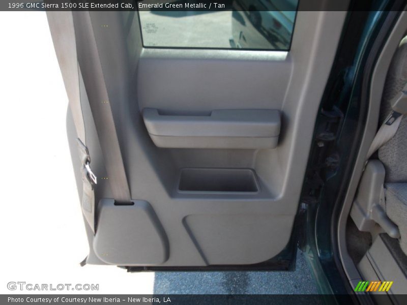 Emerald Green Metallic / Tan 1996 GMC Sierra 1500 SLE Extended Cab