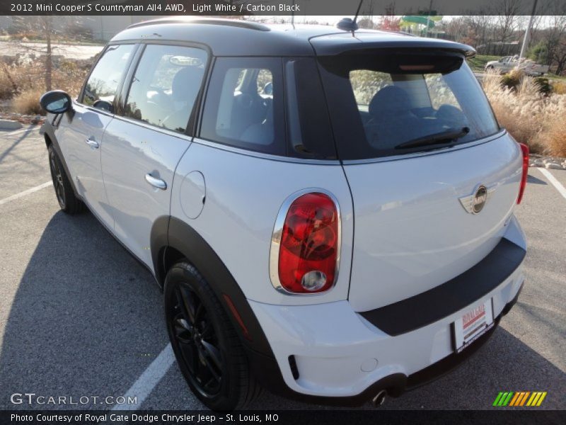 Light White / Carbon Black 2012 Mini Cooper S Countryman All4 AWD