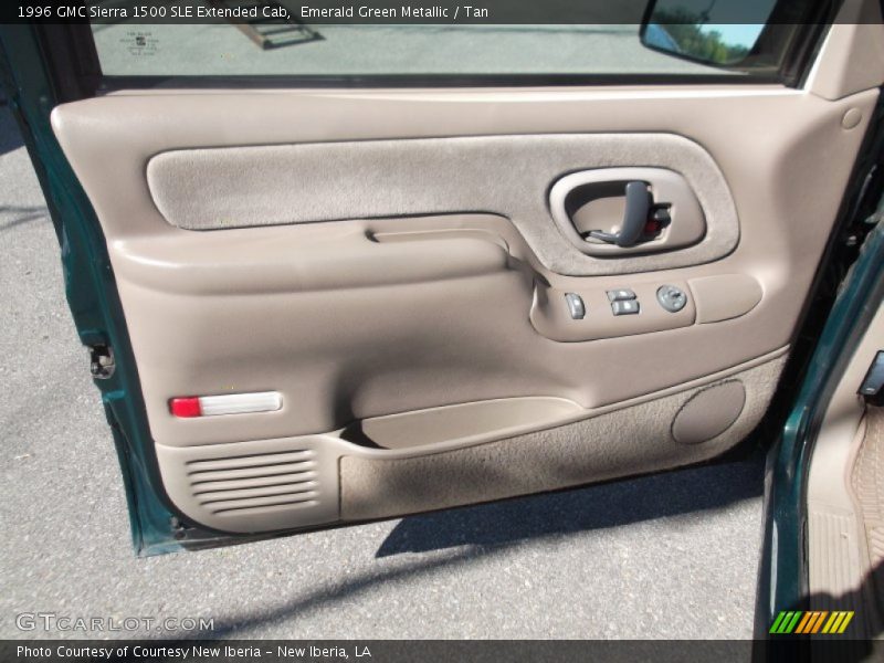 Emerald Green Metallic / Tan 1996 GMC Sierra 1500 SLE Extended Cab